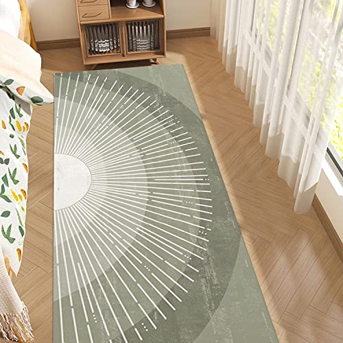 Tapete decorativo Boho verde 60x150 cm antideslizante miniatura 1