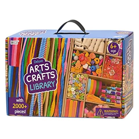 Darnassus 2000+ Craft Kit Library, Crafts Vault Supplies, Arts & Crafts Kit, Crafting Set Kits, Science Kits & Toys, Creative Set, Mega Art & Craft Materials Kit Box for Kids Ages 6-12 Gift Cover