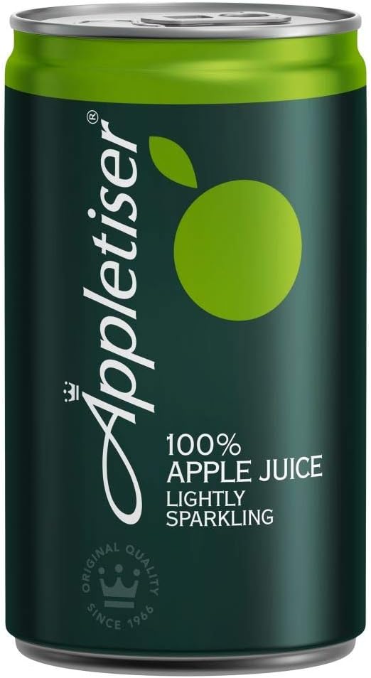 Appletiser 100% Apple Juice Gently Sparkling in Small Can 150ml (Pack of 24)