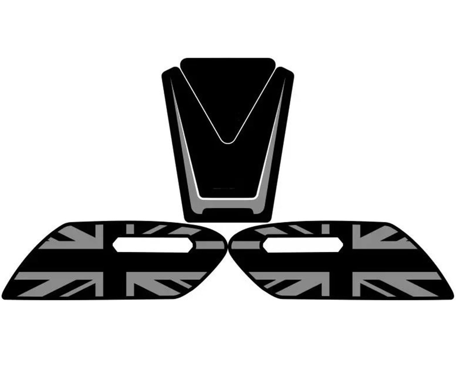 Motorcycle Tank Pad Protector Leather Frosting Sticker Decals Accessories for Trident 660 Tank Sticker(Color2)
