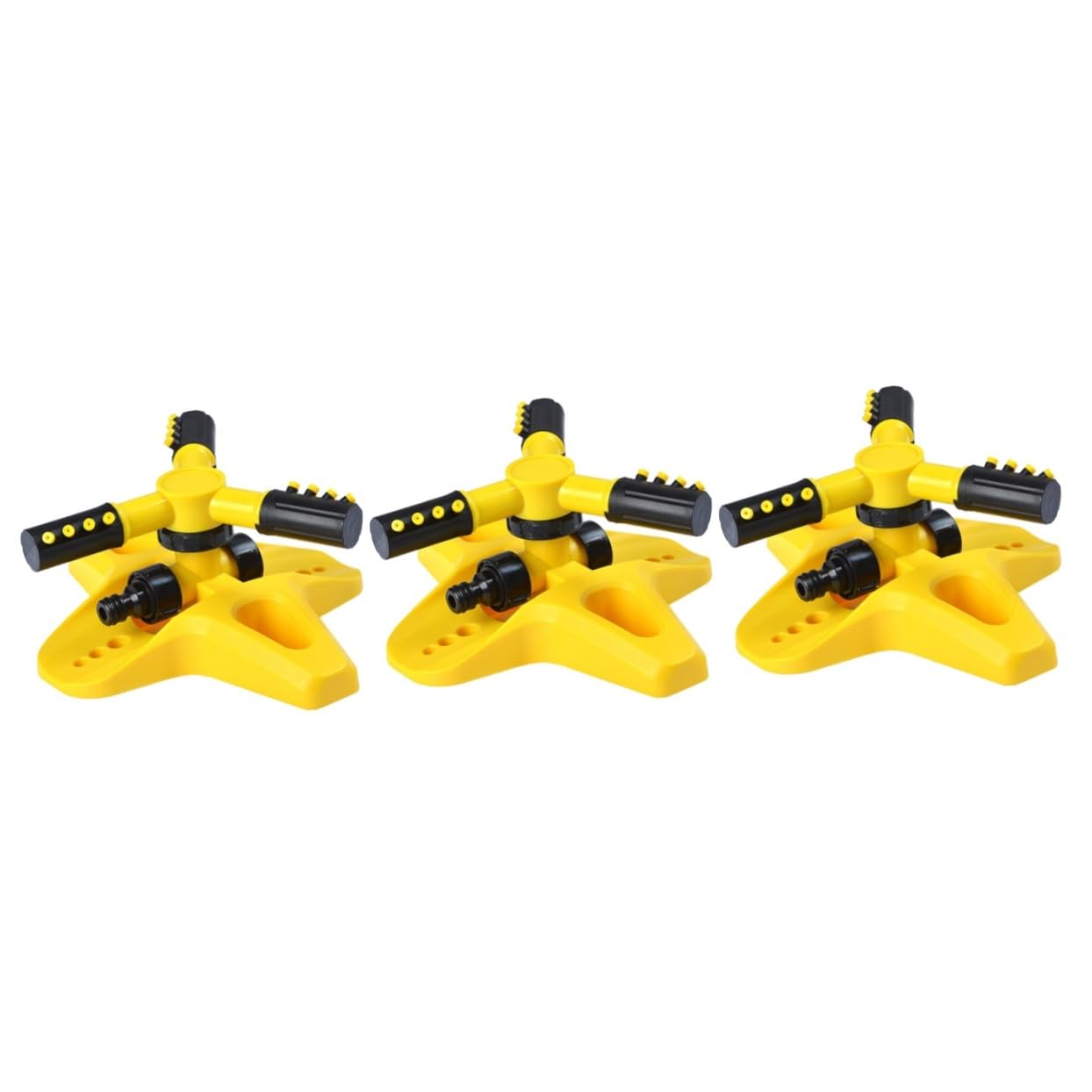 Abaodam Lot De 3 Pulvérisateurs d'eau Rotatifs À 360 Degrés Arroseurs Automatiques pour Pelouse Arrosage De Pelouse Système D'Arrosage De Jardin Arroseur d'eau pour