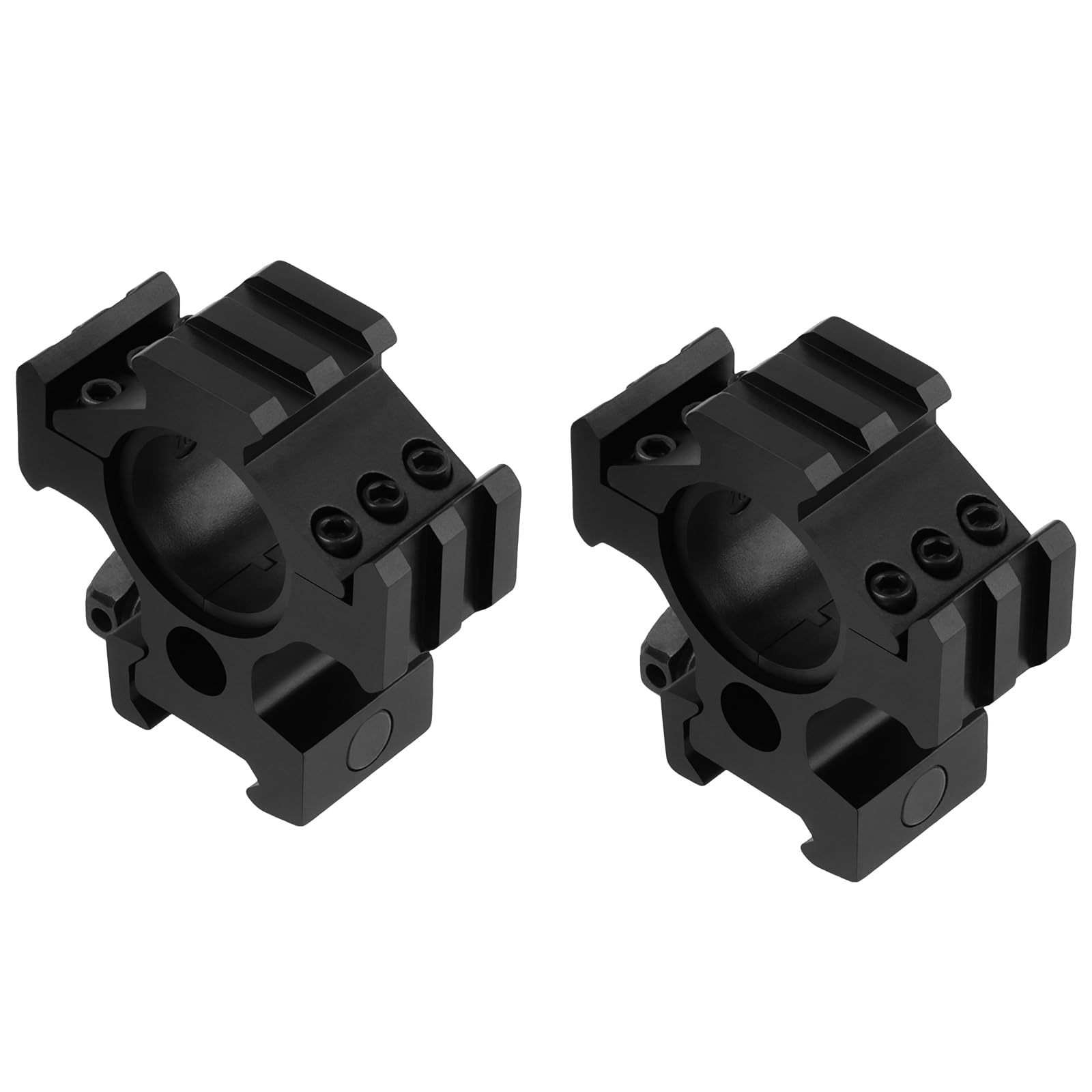Anello di montaggio da 2,5 cm, 30 mm, 3,6 cm, 36 mm, anelli di montaggio ottici ad alto profilo, adatto a guide da 21 mm, base in alluminio con tre guide Picatinny e anello di inserimento, 2