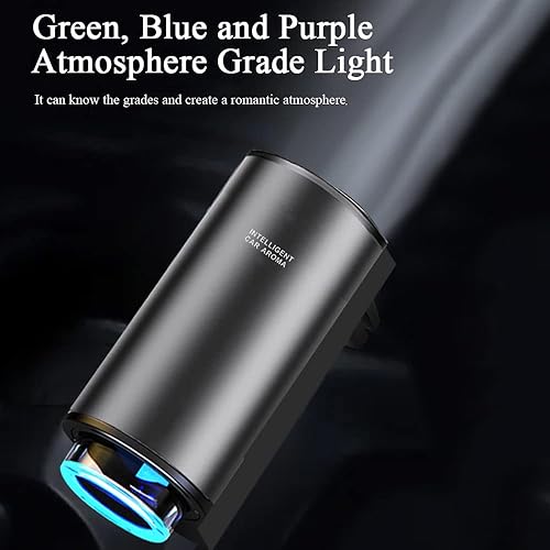 Miniatura 5 de TOTMOX Difusor de aromaterapia recargable de larga duración para automóvil, difusor inteligente de clip de ventilación ajustable de 3 modos, con luz