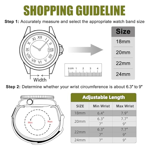 Image of Ritche Christmas Gift Nylon Sport Watch Band for men women Quick Release 20MM 22MM Replacement Watch Strap Compatible with Timex Expedition watch Black /Navy Blue /Crimson Red /Pumpkin Orange /Army Green, White Elephant Gifts, Stocking Stuffers For Men