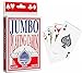 Produktbild KAV Großes Jumbo-Spielkarten-Deck für 52 Spiele, Familienfeiern, Pokernächte, drinnen, draußen, Garten, Grillen und Weihnachten, kunststoffbeschichtete Riesenkarte (13 x 9 x 2 cm)