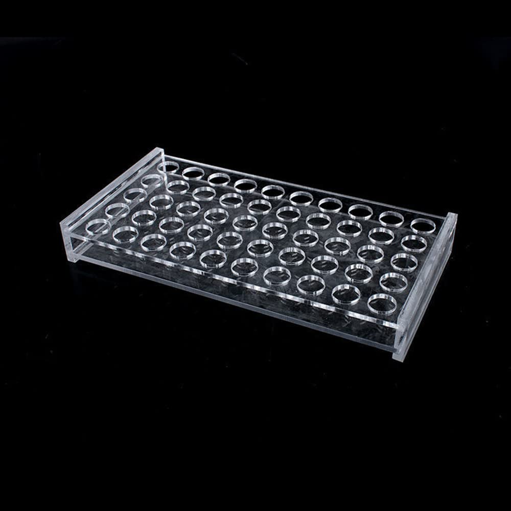 Plexiglas-Reagenzglas-Rack Transparentes Reagenzglas-Halter für zweireihige Säulen-Reagenzglas-Rack-Dropper-Rack-chemische Versuchs ausrüstung (20/30 ml (30 Löcher))