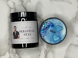 Smells Like Sebastian Stan Scented Vegan Candle | Pop Culture Candle | Celebrity Candle | Bucky Barnes | Winter Soldier | Valentines Gift for Her | Valentines Gift For Him
