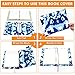 7 Pack Jumbo Feela Stretchable Fabric Book Covers, Washable Durable Reusable Nylon Covers for Hardcover Textbooks Notebooks up to 9'x11'
