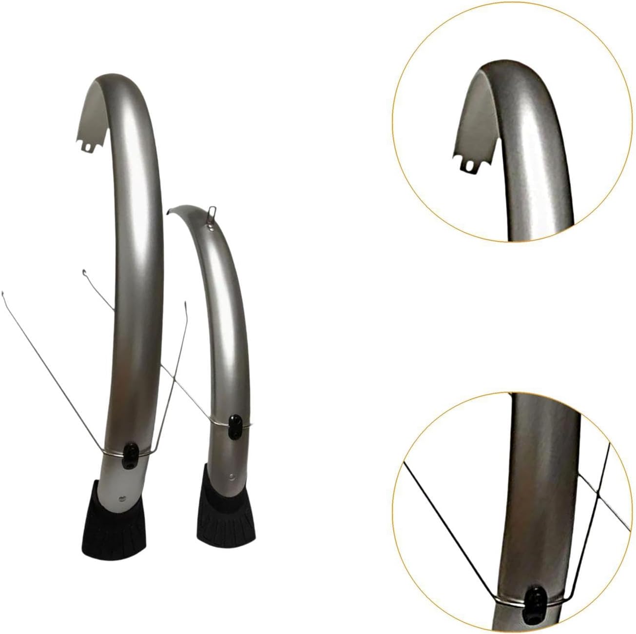 Colaxi Mountain Bike Mudguard Set Mudflap Bicycles Tire Protector Replaces Practical Mud Guard Bike Front & Rear Fenders for Outdoor