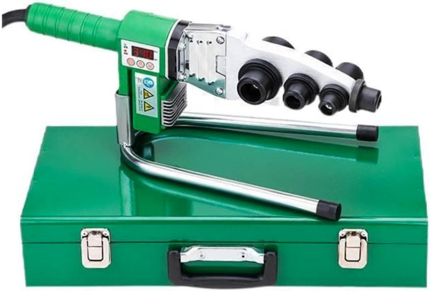 110V Plastic Pipe Welding Tool kit, Adjustable Socket Fusion Pipe Welder with 0.79/0.98/1.26'' Die