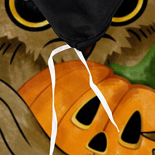 Happy Halloween Witch Owl Pumpkin Bedding 3 Piece Boys Girls Bedding Set Cartoon Bedspreads Cute Duvet Covers Gifts For Her,Daughter,Sister,Friend,No Comforter(King) #TOP4