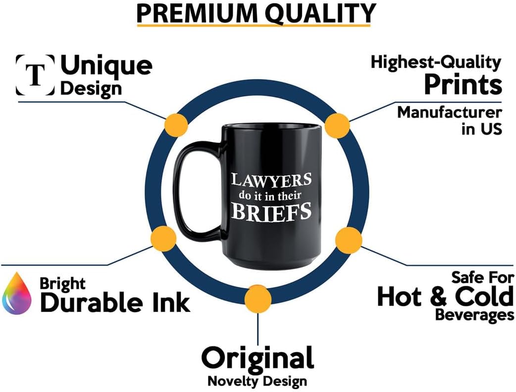 Bubble Hugs Lawyer Coffee Mug 15oz Black - In Their Briefs - Lawyer Cup Funny Lawyer Gifts Lawyer Gifts For Women Young Lawyer Gifts