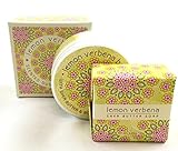 Greenwich Bay LEMON VERBENA 3 Piece Beauty Gift Set of : BODY BUTTER, SPA SOAP, and DUSTING POWDER
