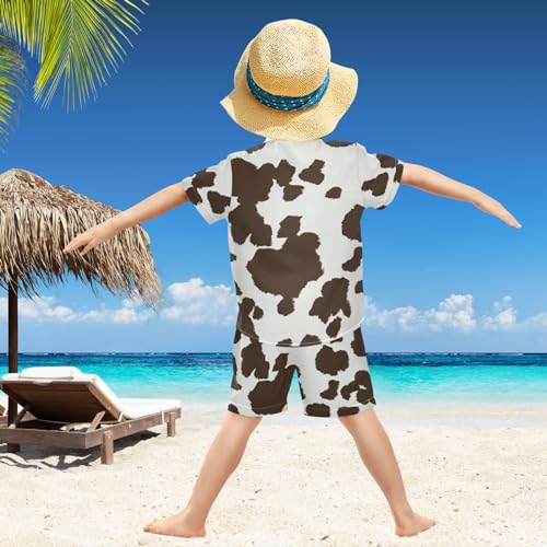 Image of visesunny Boys 2 Pieces T-shirts and Shorts Floral Tops & Shorts Summer Outfits 3-10 Years Clothes