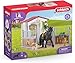 SCHLEICH Horse Club | Pferdebox mit Tori & Princess 42437 | Set inkl. Stall, bewegliche Mädchenfigur, Pferd, Hund, Zaun & Accessoires | Pferde Spielzeug für Mädchen & Jungen ab 5 Jahren | 26 Teile
