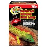 Zoo Med Nocturnal Infrared Incandescent Heat Lamps 75 Watts (4 Pack)