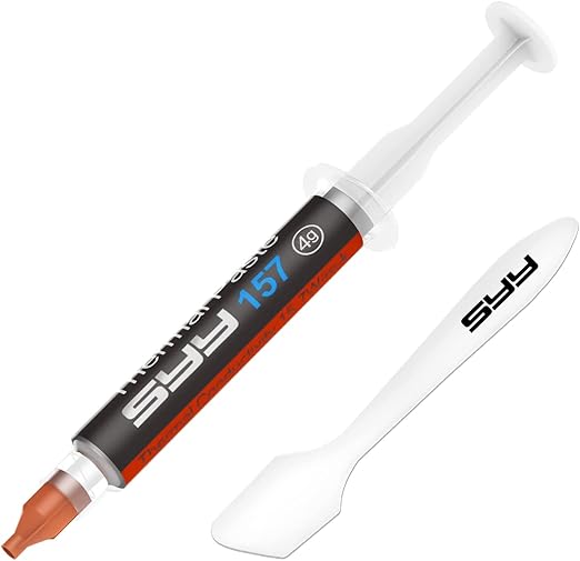 SYY Thermal Paste with Tool kit, 4 Grams CPU Paste Thermal Compound Paste Heatsink for IC/Processor/CPU/GPU/All Coolers