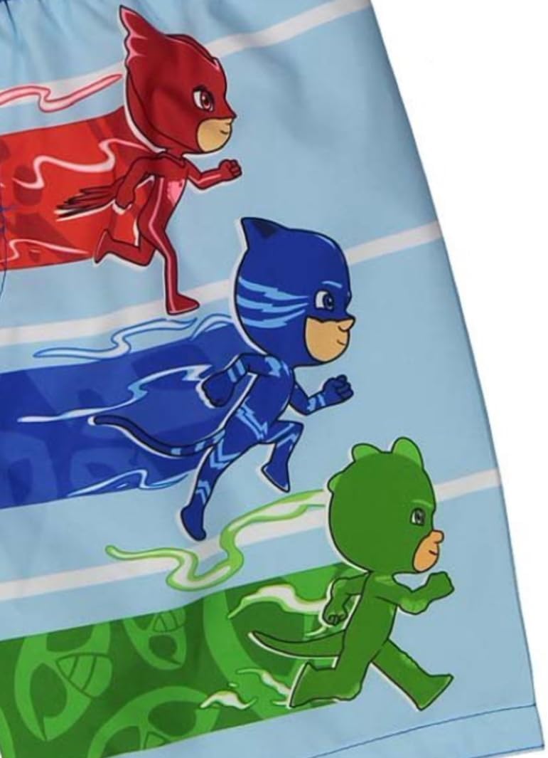 PJ Masks Toddler Boys' Rash Guard and Swim Trunks Set