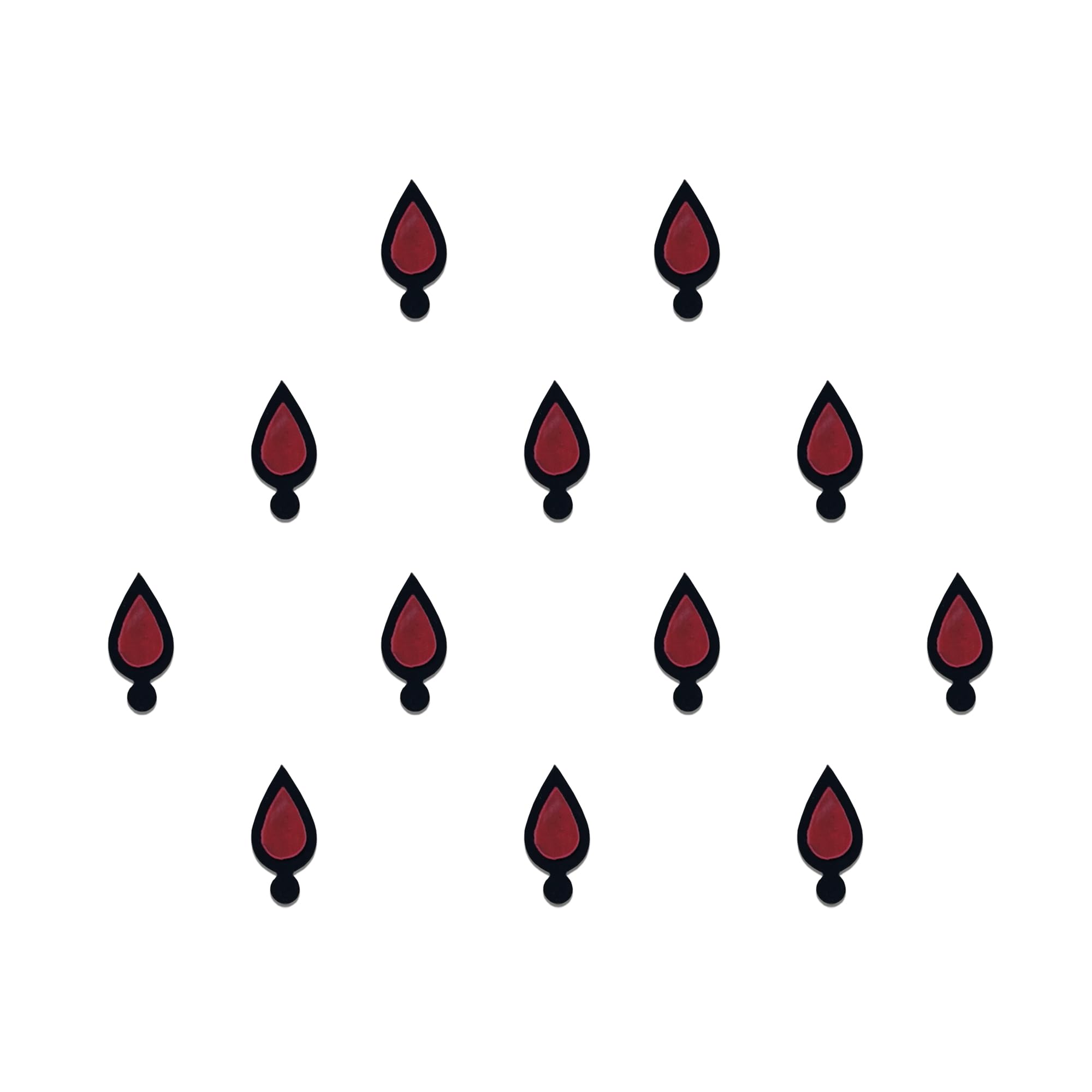 Comet Busters Maroon Handcrafted Beautiful Bindis (7 mm) (BV293)-picture-33