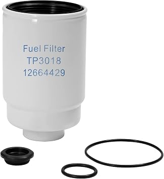 6.6L Duramax Diesel Fuel Filter Housing Assembly with Seals,Fits 2001-2016 Chevy Silverado GMC Sierra 2500HD 3500HD,2012-2016 Chevrolet Express & GMC Savana Replaces TP3018 TP3012 12664429 12633243