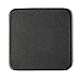 DACASSO Classic Leatherette Coaster Set - Luxury Black Leatherette Square Coasters with a Holder - Office Accessories & Executive Desk Decor - (Classic Black)