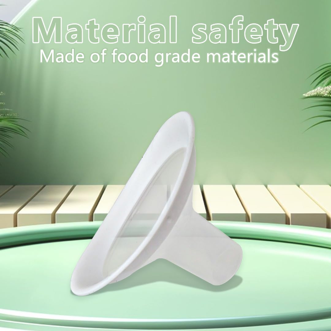 INGQI 2 Pack Breast Pump Shields Flanges 21mm Compatible for Medela Pump Parts, with 106° Wide Angle Opening