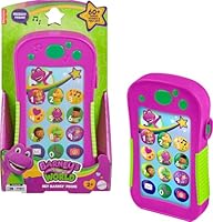 Barney’s World Toddler Toy Hey Barney Phone with Music Lights & Phrases for Preschool Kids Ages 2+ Years, Multilanguage Version