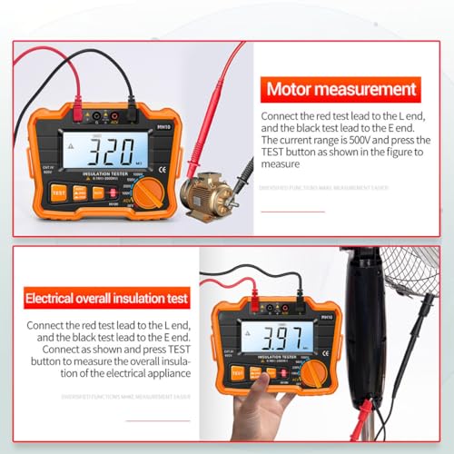 Mégohmmètre LCD facile à utiliser pour simplifier vos dépannages