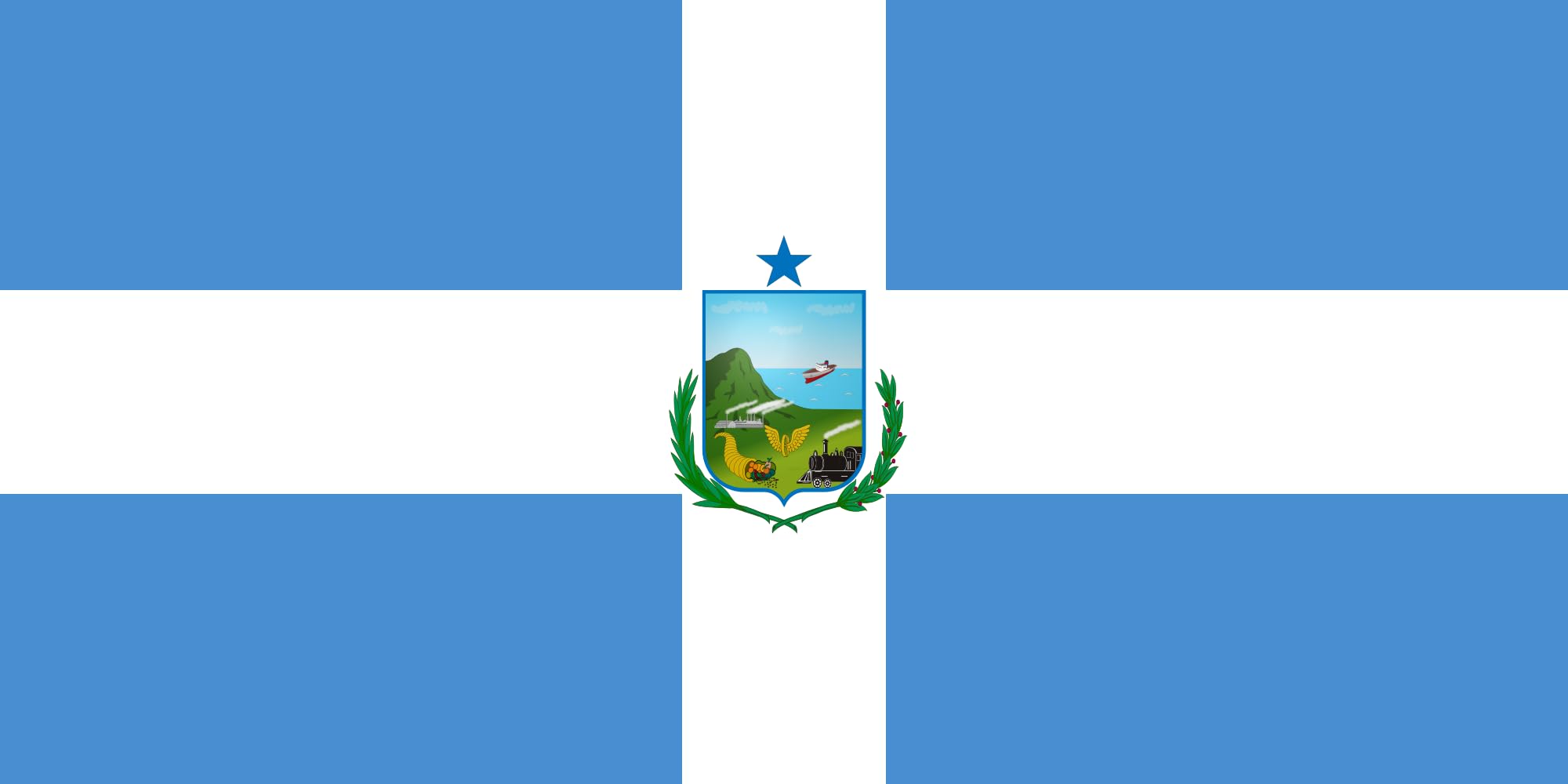 Drapeau Large Manta avec finitions de qualité supérieure format paysage résistant