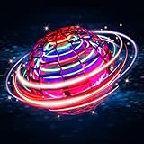 Actualización del Flying Ball Flying Toy Flying Ball Spinning Flotador trepando por el aire y luego vuelve a tu mano como un boumerang. Con luz RGB, el mini dron se ilumina de forma brillante y colorida cuando vuela por la noche. En la era de la distancia social, esta es la manera perfecta de mantener a los niños en movimiento para que no se conviertan en patatas de sofá durante el cierre.
