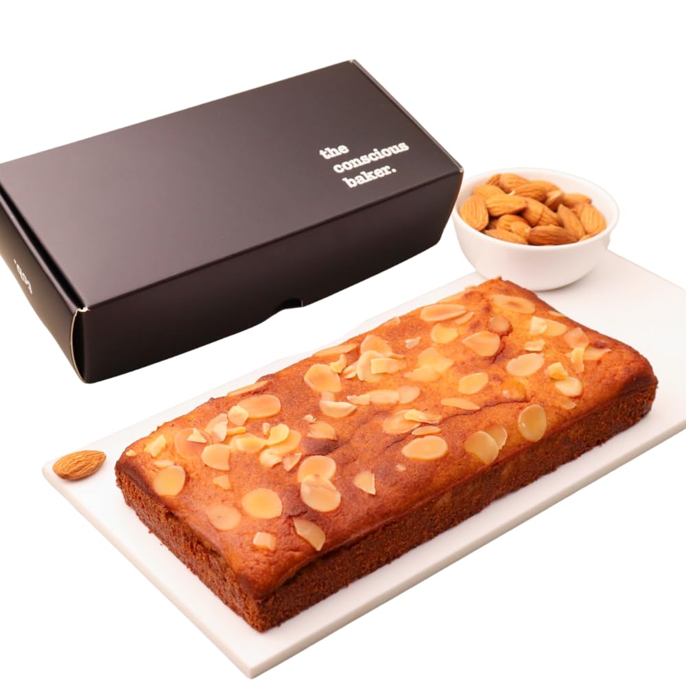 the conscious baker Sugarfree Cake Eggless Travel Cake 100 almond