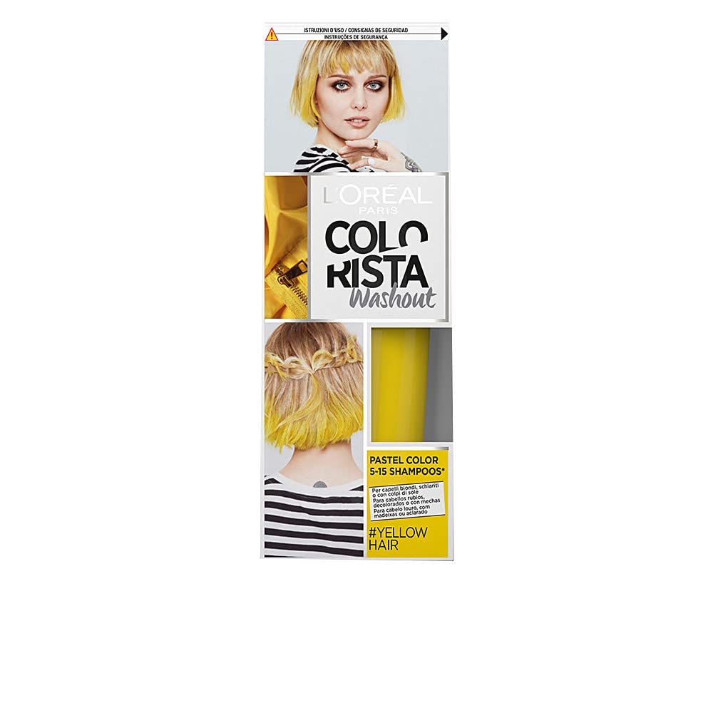 L'Oreal Paris Colorista Coloración Temporal Tono Washout Yellow Hair - 116 gr