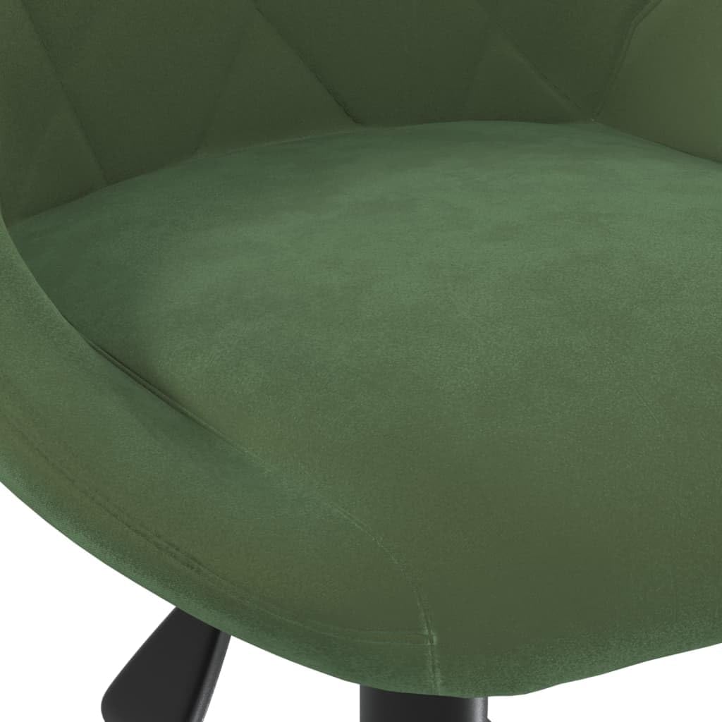 Silla de oficina giratoria de terciopelo verde oscuro con ajuste de altura, rotación de 360 grados, ruedas, respaldo ergonómico, asiento cómodo, ideal para oficina en casa, trabajo, juegos y