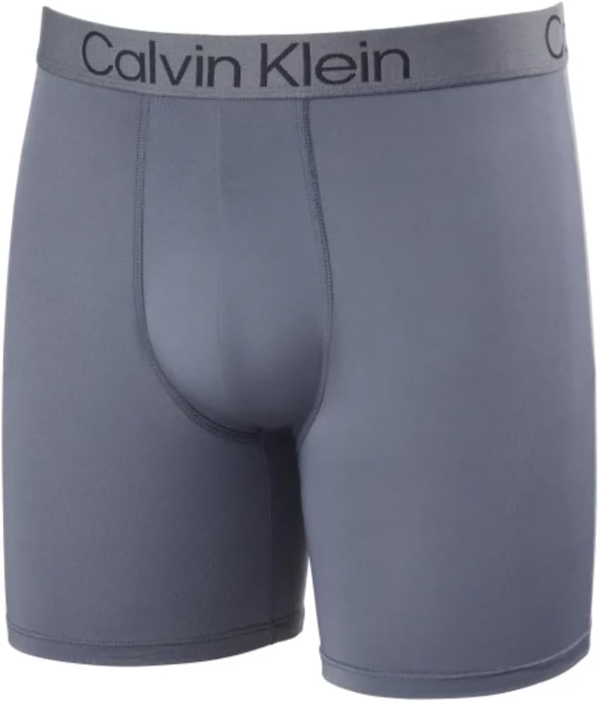 Calvin Klein Microfiber Men's Boxer Briefs, 3 pack, Black Assortment, Medium - Image 2