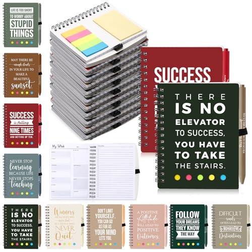 Moinchore 30 Sets Christmas Gifts Inspirational Spiral Weekly Planner Notebooks