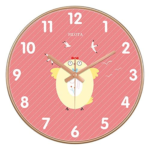 Ash & Roh® Wall Clock Silent Battery Operated Round Wall Clock Non-Ticking Modern Simple Style Decor Clock for Home,Office,Kitchen,Living Room,School. (Blue Bird Clock) (B09VYX6CG7) Amazon Price History, Amazon Price Tracker