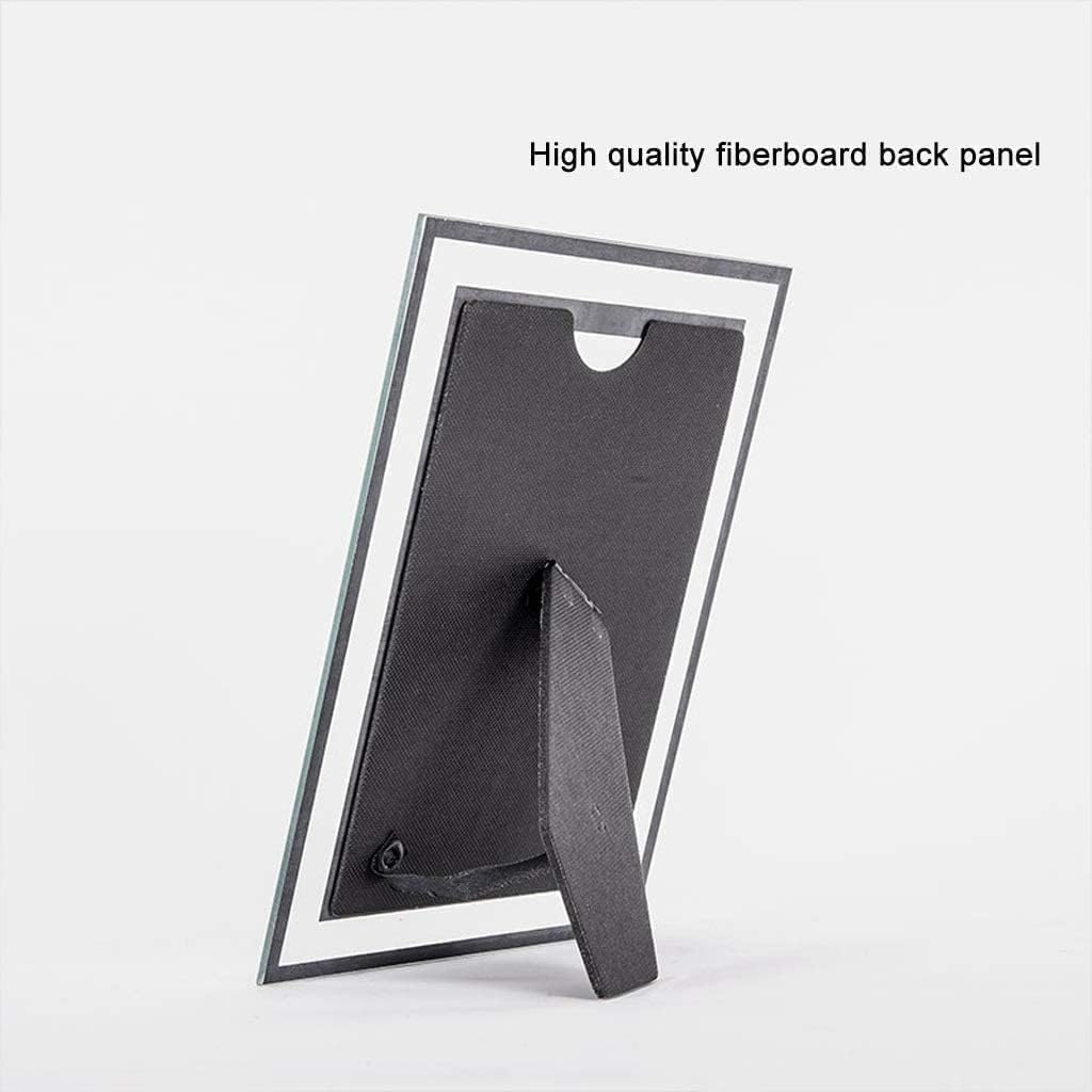Ramka na zdjęcia Ramka stołowa Prostokątne ramki do zdjęć Ramka na zdjęcia z podkładem z płyty pilśniowej Pionowa ramka na zdjęcia Zdjęcie ze szkła Stylu (Size : 6inch)