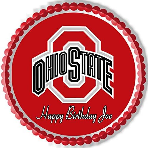 Ohio State Buckeyes - Edible Cake Topper - 7.5" round