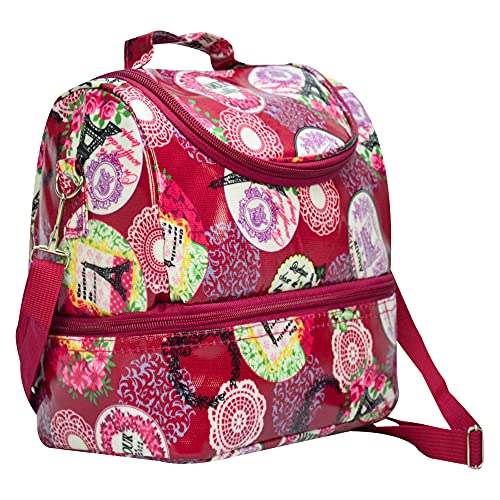 Bolsa Térmica Feminina Necessaire Paris Vinho CBRN16679 Commerce Brasil