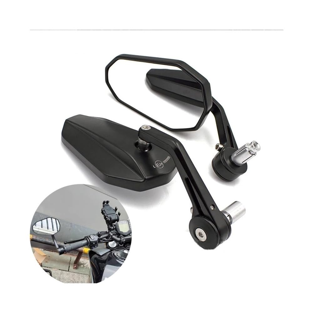 motos Miroir vélo Rétroviseur Guidon Moto Universel En Alliage D'aluminium, 22 Mm, Pour VTX 1300, CB650RR, NC750X, Pour Hornet 600 900
