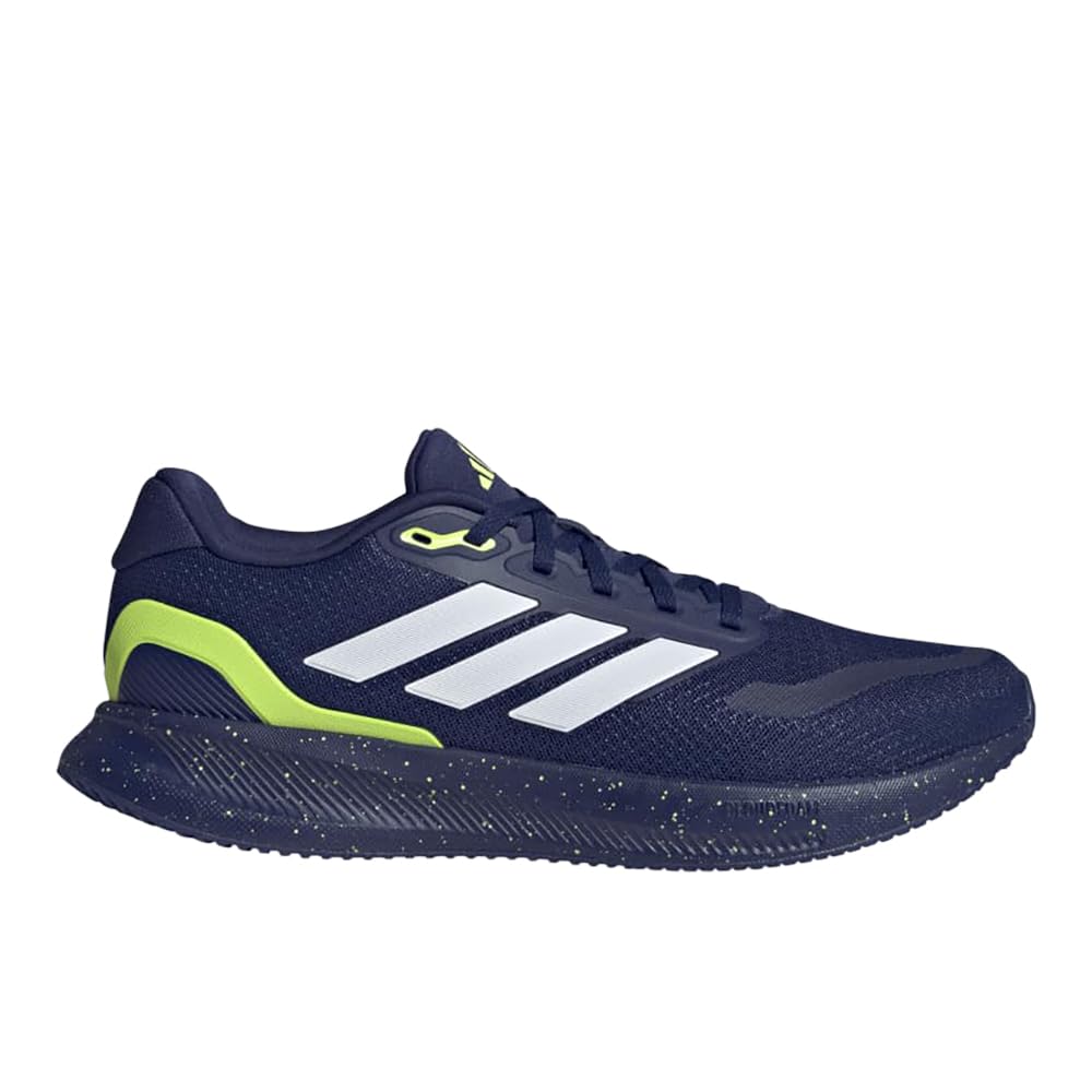 Mens Runfalcon 5 Sneakers Shoes - Blue, White, Yellow