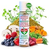 InviNutri Superfood Powder for Sensory & Picky Eaters. A TINY scoop- 40x Nutrient-Rich, 30mg Sulforaphane for Detox. Organic Microgreens, Fruits & Veggies - Blends Invisibly into Most Meals - 24 serv.