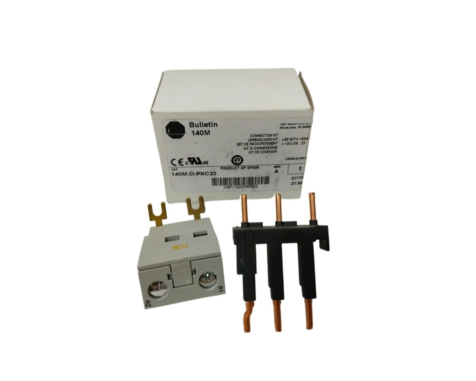 Borniers 140MT-C-WBE accessoire disjoncteur moteur tripolaire
