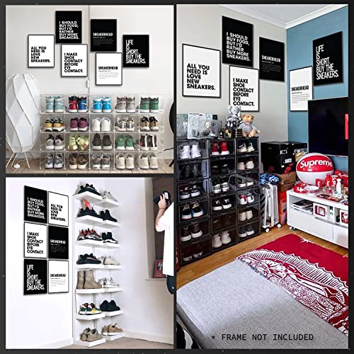 97 Decor Sneaker Poster - Shoe Decor, Shoe Posters For Wall, Sneakerhead Room Decor, Mens Sneaker Wall Art Prints, Cool Sneaker Head Painting Pictures For Teen Boys Bedroom Decorations (8X10 Unframed) #TOP4