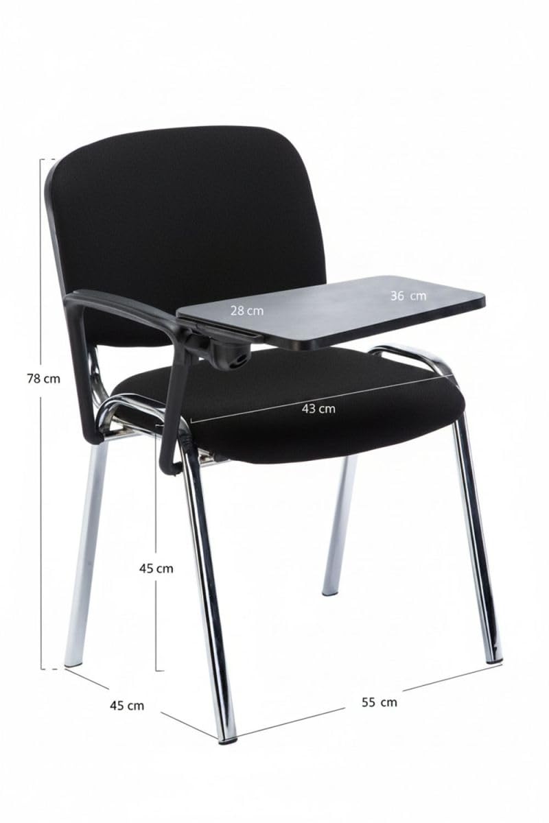 Regalos Miguel - Pack 4 Sillas Ofis Chrome con Pala - Negro