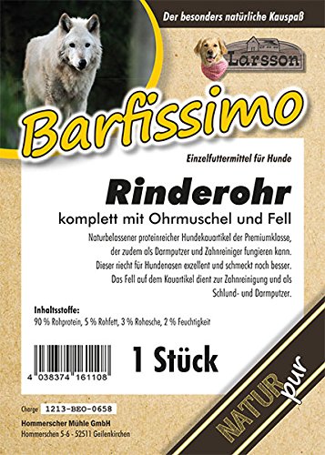 Larsson | Barfissimo - Rinderohr mit Muschel und Fell