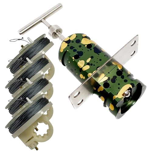 12 Gauge Perimeter Alarm US Patented QUAD 3.0 and Reusable 85ft Kevlar Trip Wire Reels Set by Trip Alarm Co. – Full 360° Coverage and Only Patented 4-Way Trip Wire Alarm for Outdoor Security