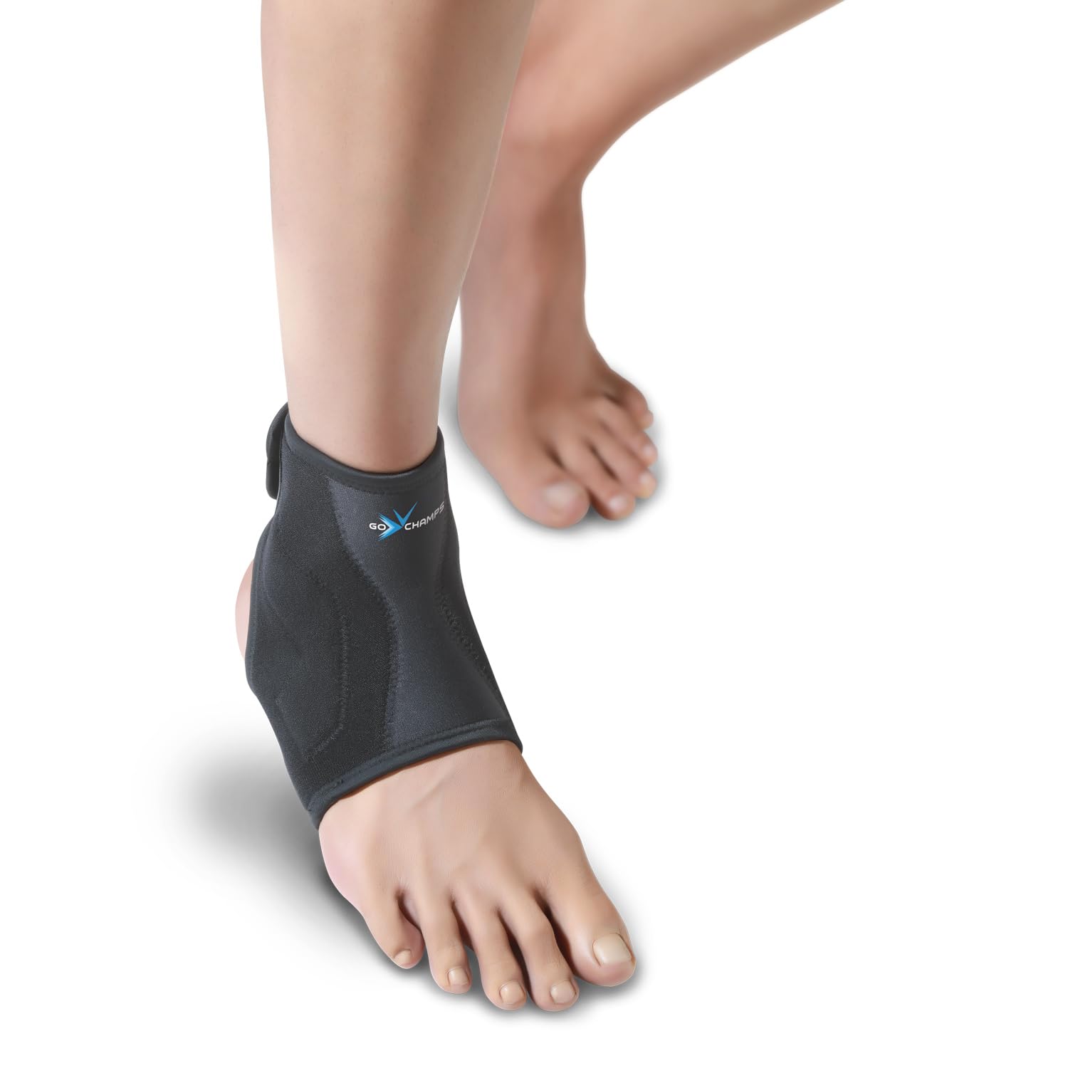 GoChamps Premium Ankle Grip, Ankle Support Compression Brace | Ankle Protection Guard for Injury Prevention, Pain Relief & Faster Recovery | Ankle Band For Men & women | Compression Socks | Size - Small (B09RG3TTGS) Amazon Price History, Amazon Price Tracker