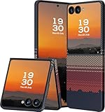 memumi Real Aramid Fiber for Samsung Galaxy Z Flip 7 Case [Ultra Thin] Durable Sturdy Aramid Fiber with 0.5mm Slim Case for Galaxy Z Flip7 Minimalist in Carbon Fiber Design Rays of The Setting Sun