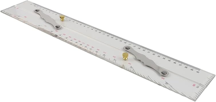 Navigation parallel ruler 45cm with imported scale and aluminum tension chain for precise measurement and drawing on various navigation charts